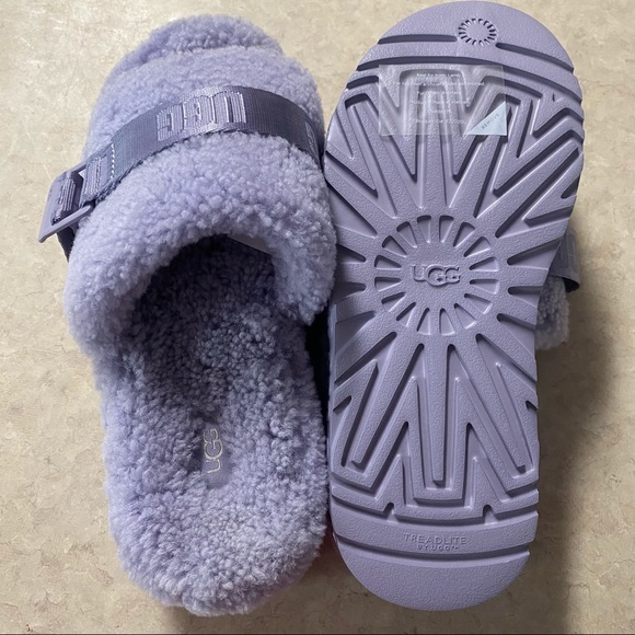 UGG June Gloom Lavender Platform Fluffita Slippers - Picture 8 of 10